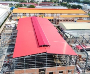 Mái Lợp Tôn Nhựa Màu Đỏ