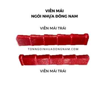 viền mái ngói nhựa đông nam màu đỏ
