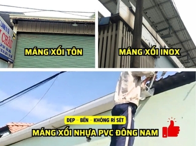 Ưu và nhược điểm của máng xối nhựa so với máng xối inox