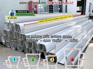 Địa chỉ mua máng xối PVC bền đẹp, chất lượng cao