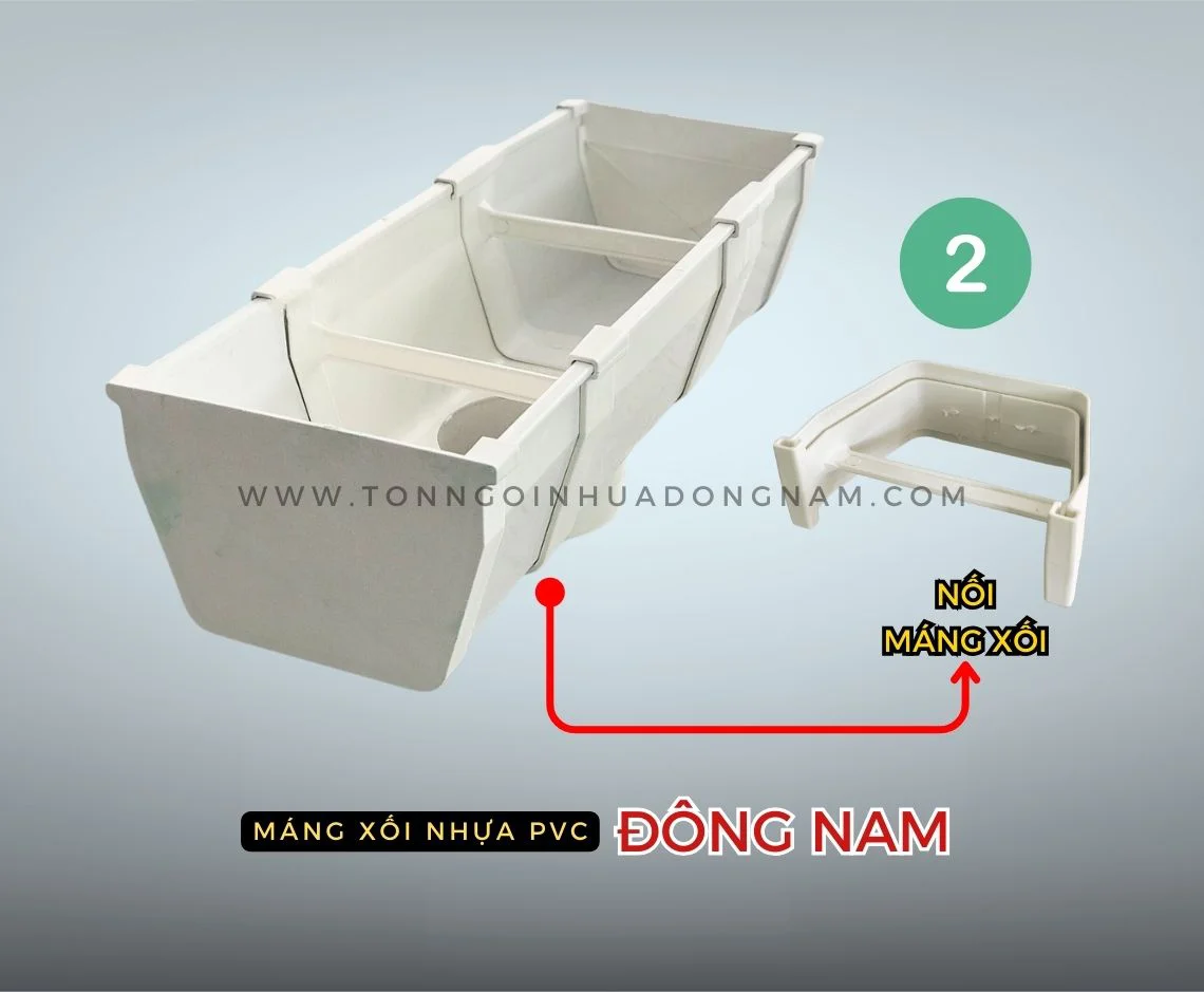 Nối máng xối nhựa PVC