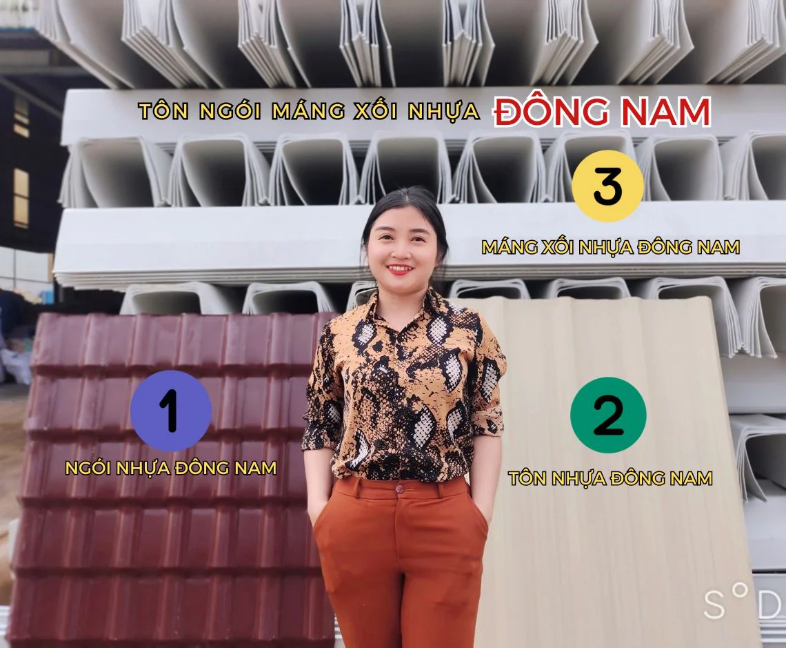 Tôn nhựa - Ngói Nhựa - Máng Xối Nhựa Đông Nam