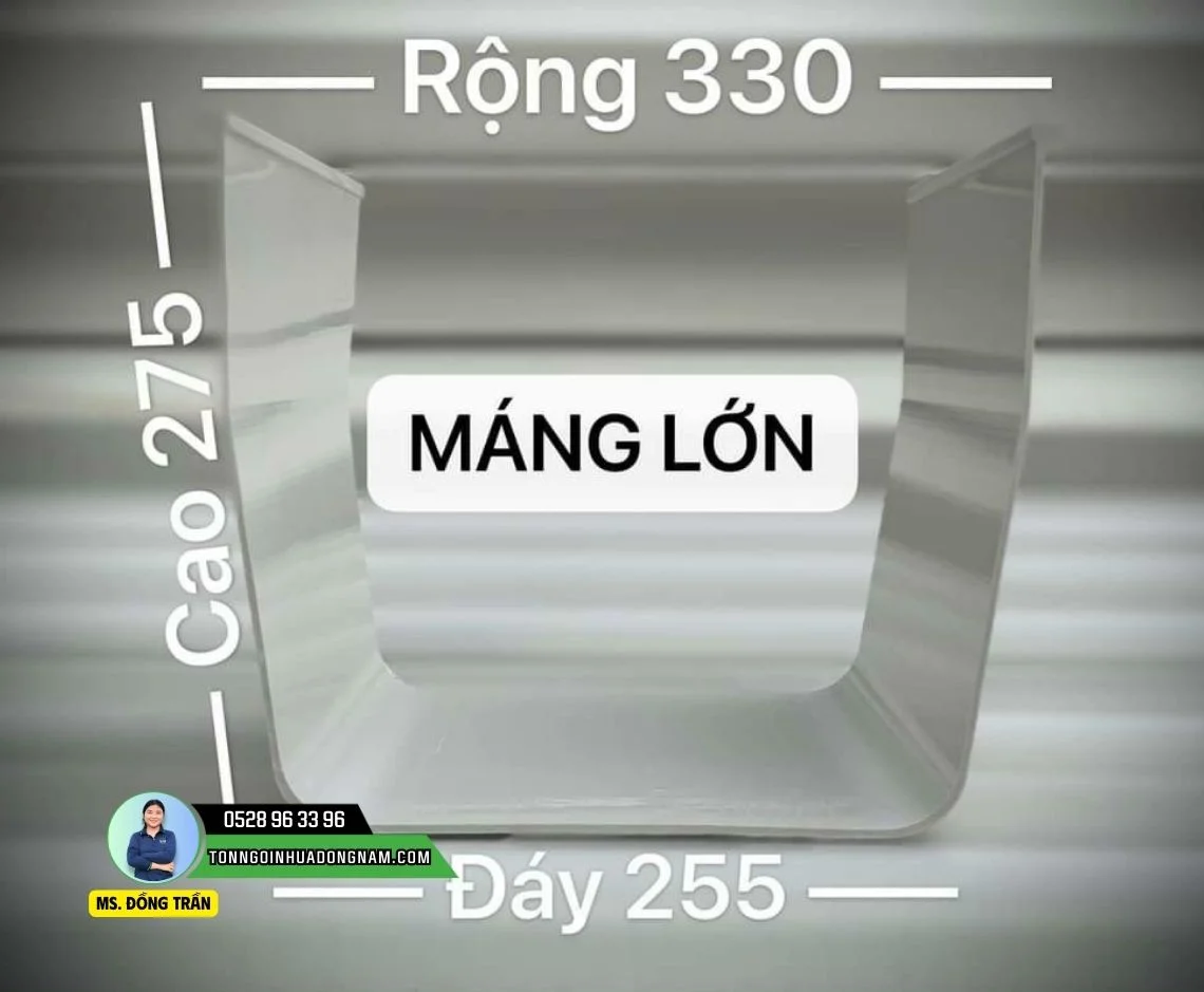 Máng xối nhựa PVC