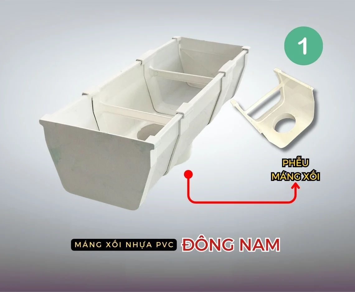 Phụ kiện máng xối nhựa PVC
