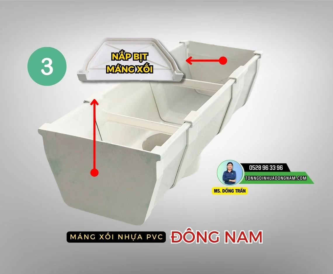 Phụ kiện máng xối nhựa PVC