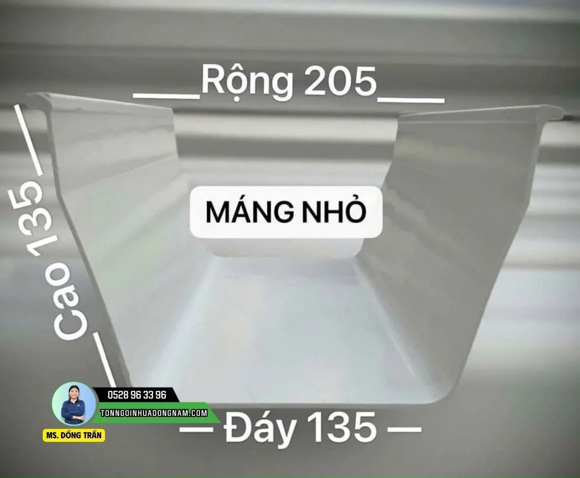 báo giá máng xối nhựa