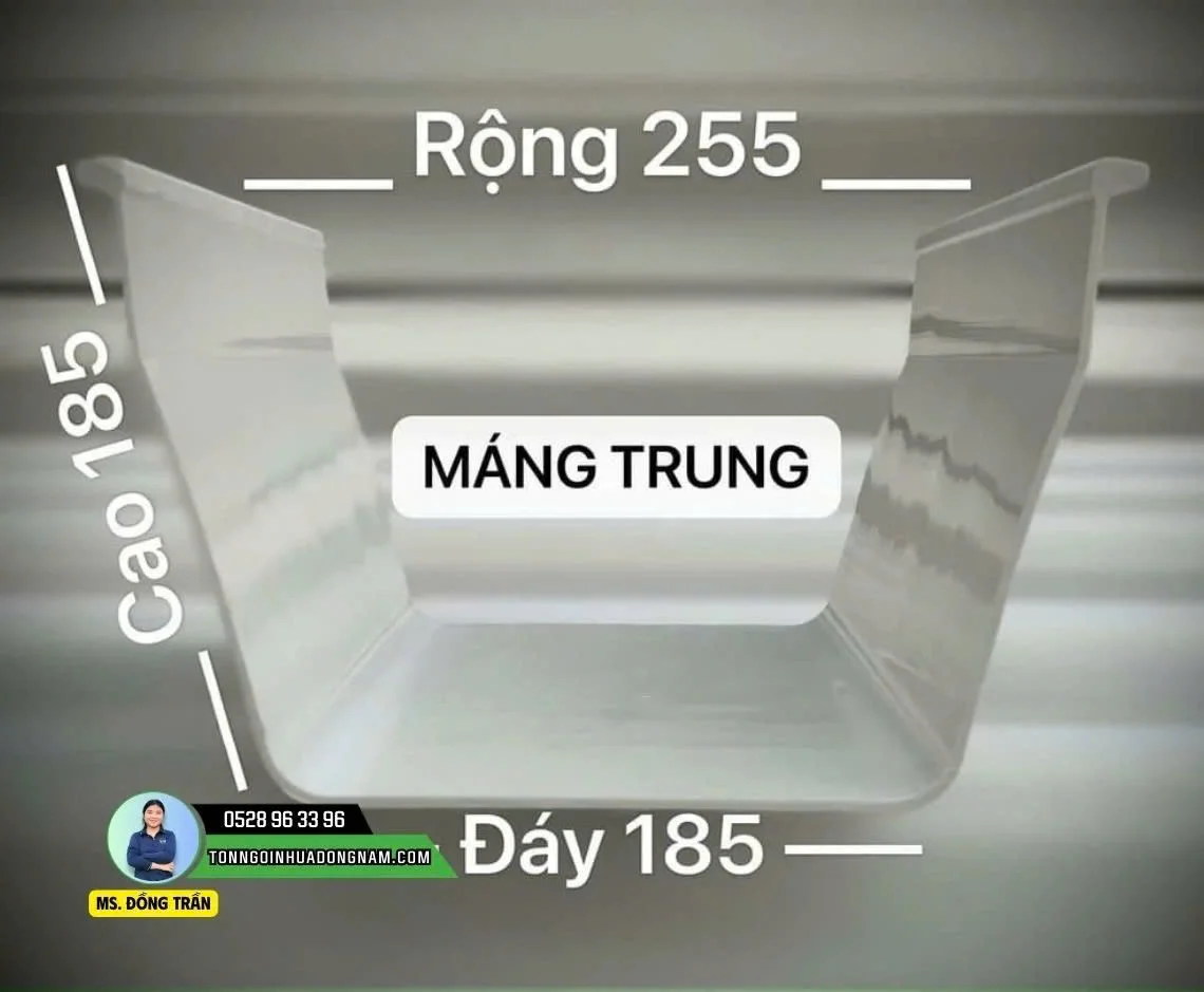 báo giá máng xối nhựa