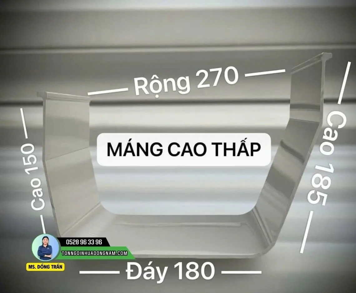 báo giá máng xối nhựa