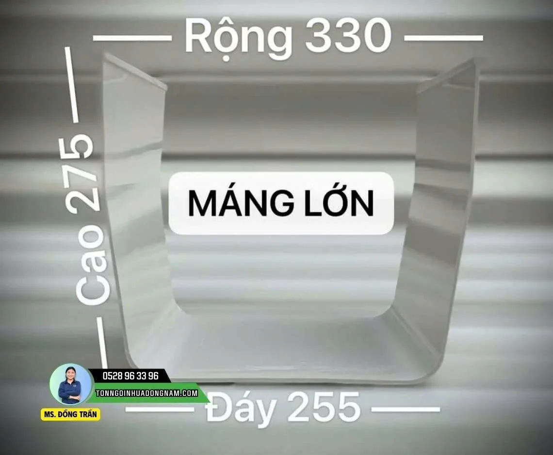 báo giá máng xối nhựa