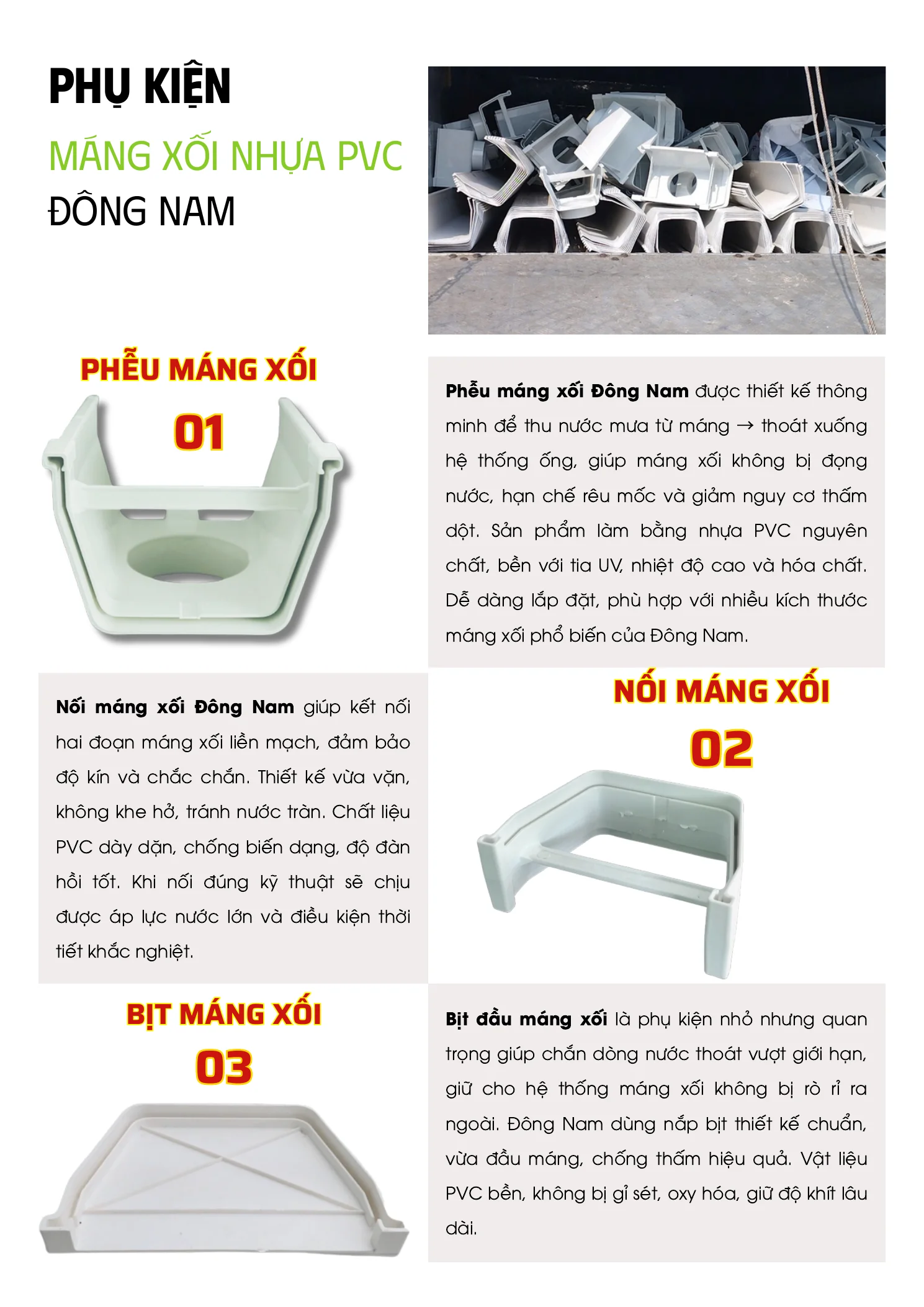 cataloge máng xối nhựa