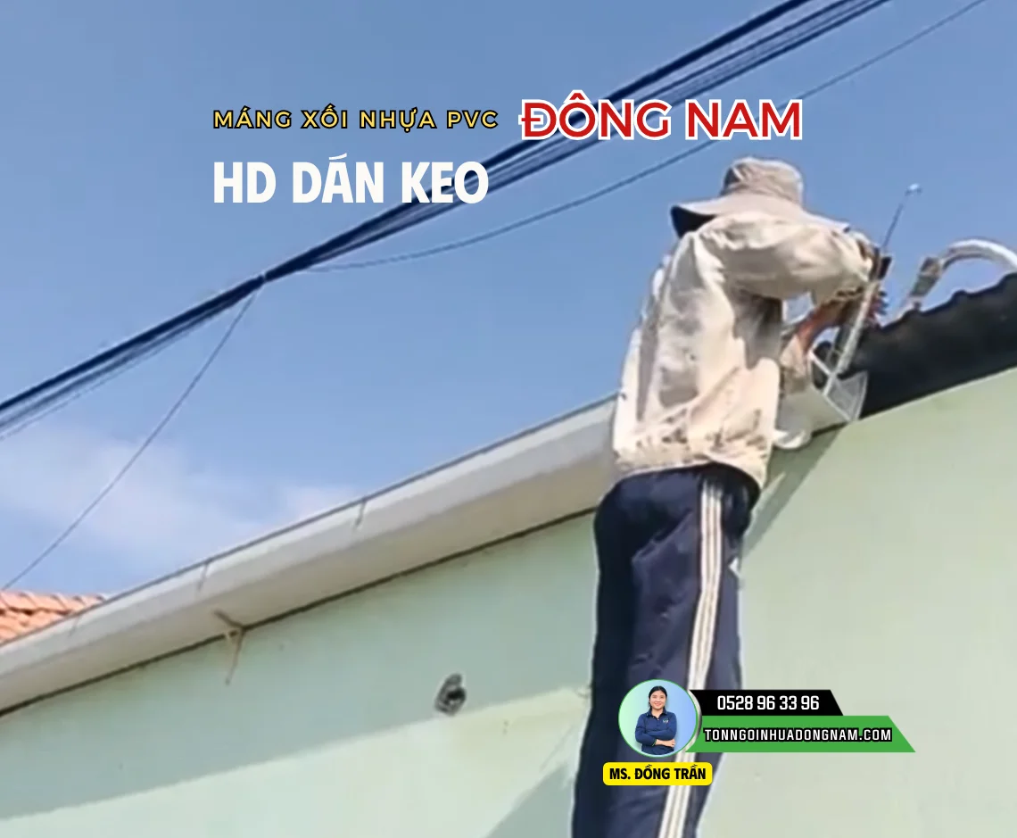 máng xối nhựa PVC