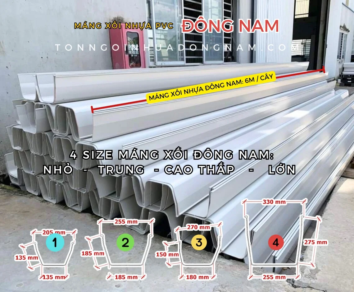máng xối nhựa giá rẻ
