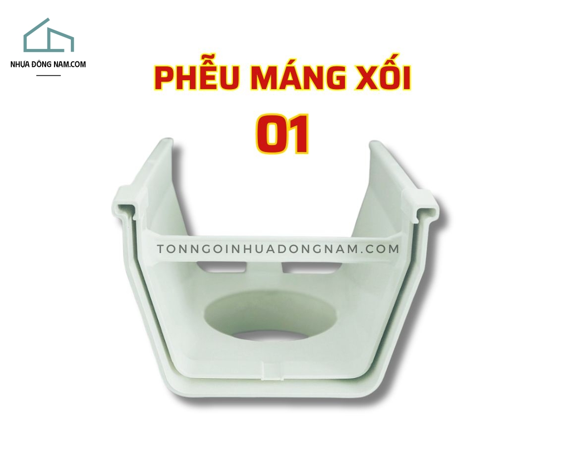 PHỄU MÁNG XỐI NHỰA PVC